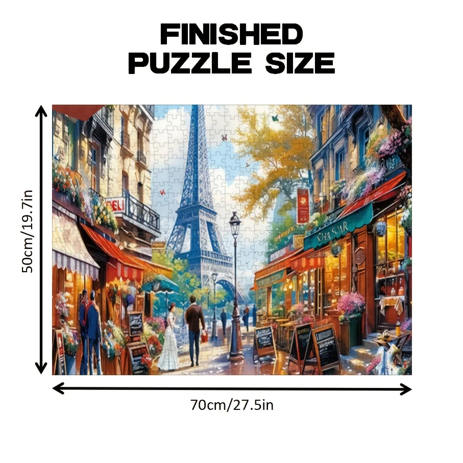 美しいパリの芸術作品をフィギュアにしたジグソーパズル。ハロウィーン、感謝祭、クリスマス、新年、誕生日などに最適です。