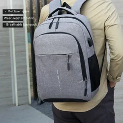 Cross-border Male Backpack LOGO Large-capacity Simple Fashion Travel Backpack Schoolgirl Backpack Computer Bag