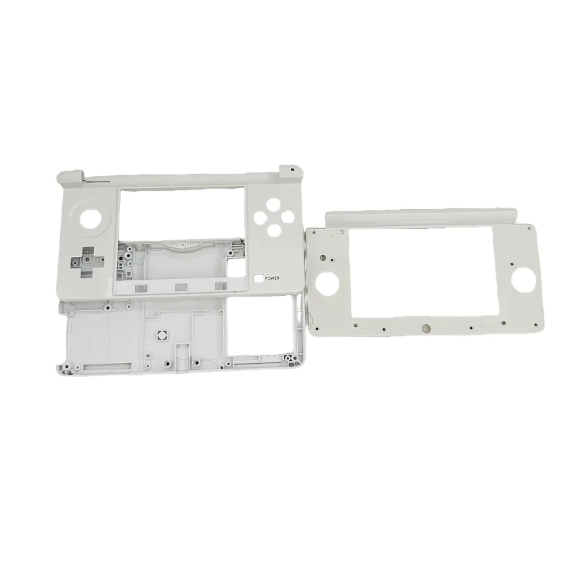 For Nintend 3DS Console Replacement BCD Parts Case For 3DS Middle Protector Frame Shell Black Color Battery Cover For 3DS