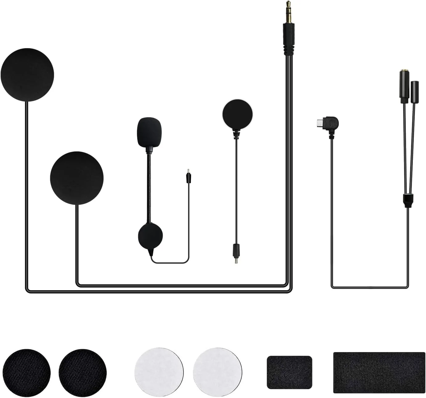 TNICER G1EX,T2&G4 speaker mics are mutually compatible; mounting clips and bases with double-sided adhesive fit the G1EX model.