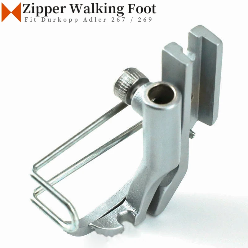 

KP269LN / KP269RN Left / Right Zipper Knurled Walking Presser Foot For Durkopp Adler 69,167,267,269 Compound Feed Sewing Machine