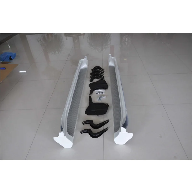 MAICTOP Aksesoris Mobil Suku Cadang Mobil 4x4 Langkah Samping Bar Langkah Samping Putih dan Hitam untuk Prado FJ150 2014
