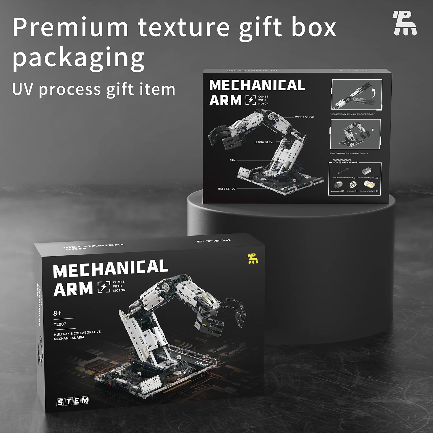 Blocs de construction de bras robotique T2007, programmation technique, briques à assembler, modèle de jouets pour garçons, coffret cadeau de noël, en STOCK