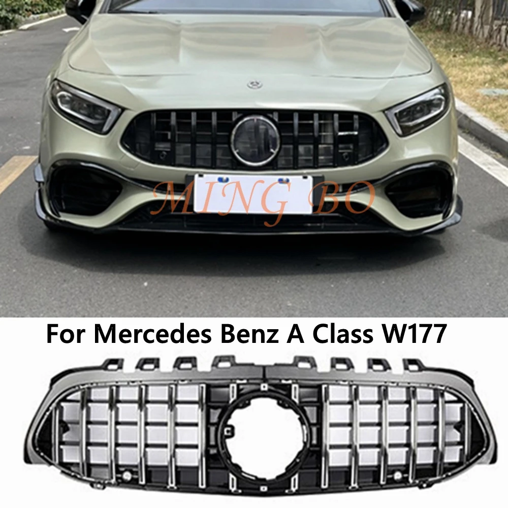 For mercedez A Class W177  GT Grill A35 Grille Front Bumper Racing grille A180 A200 A250 gt Grill 2019+