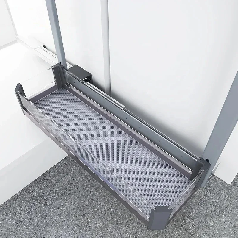 Kitchen cabinet pull-out cabinet organizer slide out detergent bottle storage basket Sink side pull basket