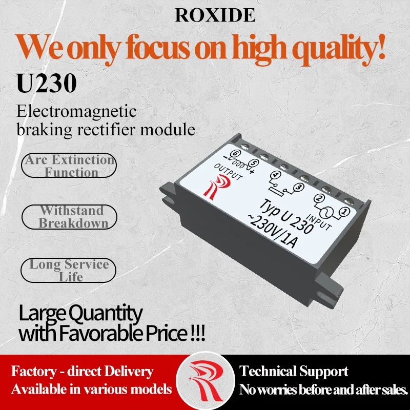 Type: U 230~230V / 1A Domestic Replacement Model: U 400~400V / 1A Alternative for ECIA U230 & U400