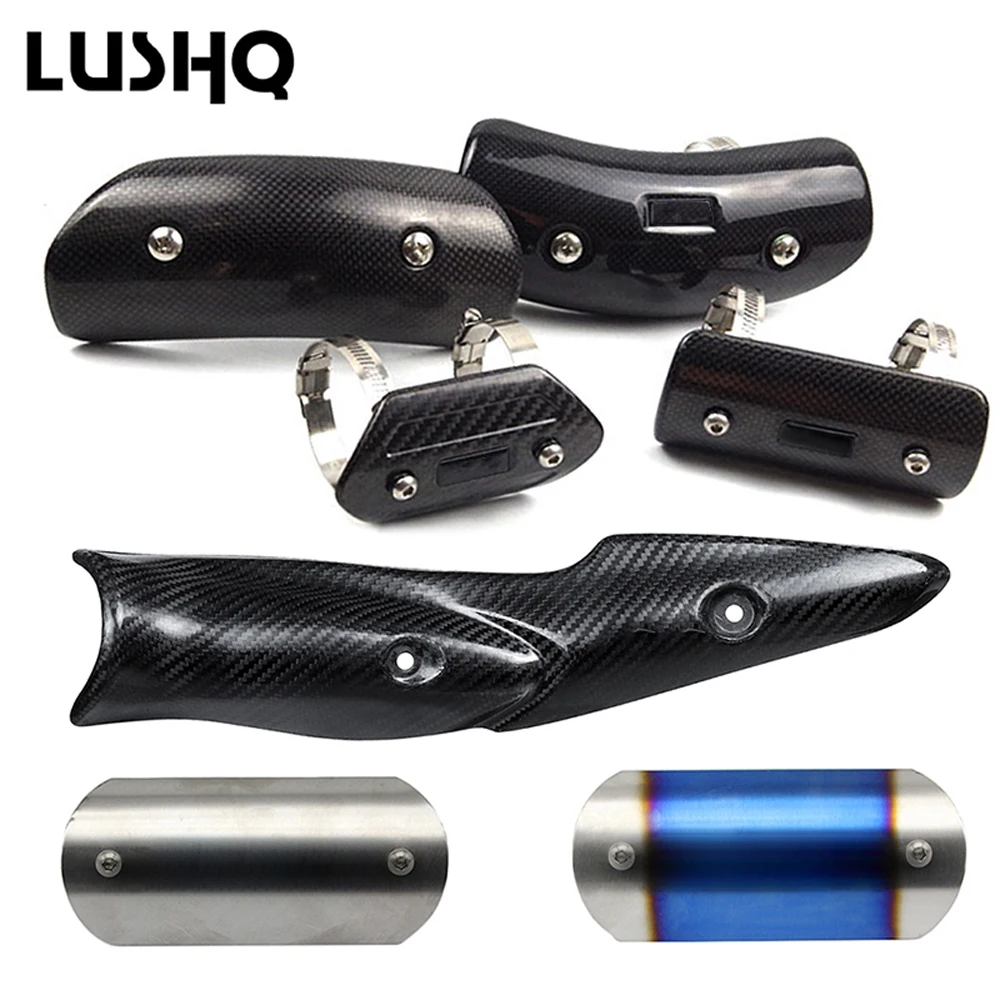 

Carbon Fiber Metal Motorcycle Exhaust Pipe Anti-Scald Cover For ducati multistrada 1200 monster 696 749 multistrada 1098
