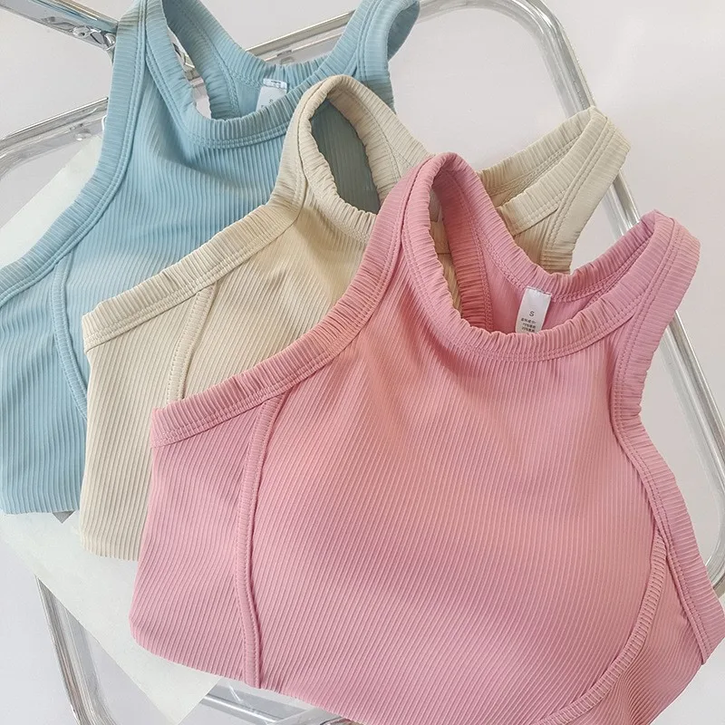 

Женский цельный спортивный бюстгальтер с ударопрочным эффектом — противоударный, борцовка, мягкая поддержка, быстросохнущий для бега и йоги