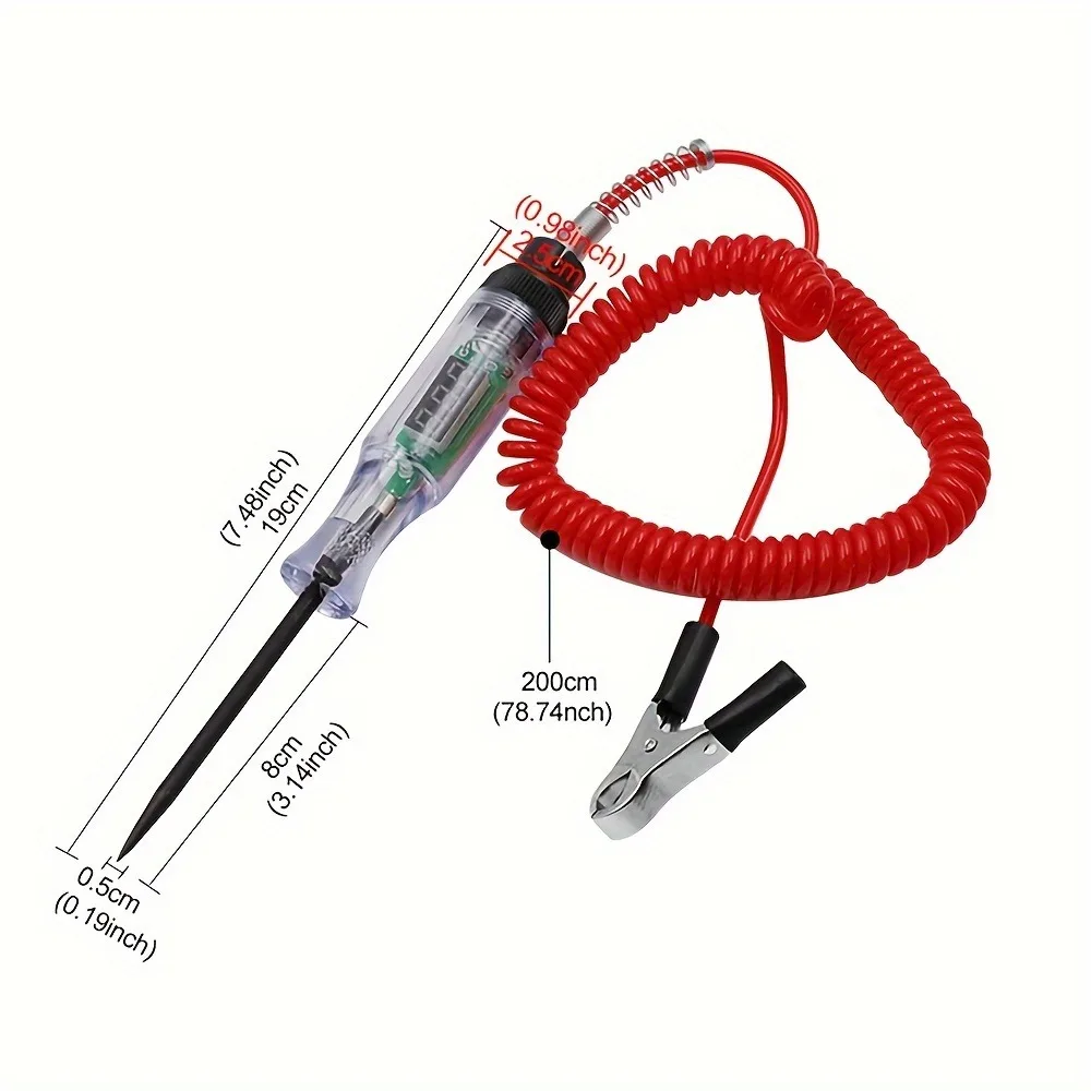 قلم كشف جهد السيارات ، إصلاح أعطال السيارات ، اختبار الدوائر ، الإضاءة الخلفية الرقمية ، اختبار التحقيق التشخيصي #5