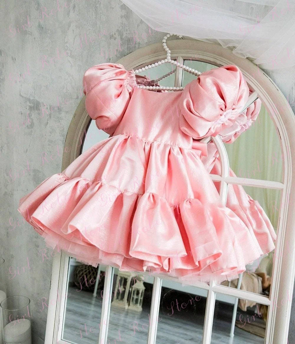 robe-de-demoiselle-d'honneur-rose-personnalisee-longueur-aux-genoux-modeste-pour-mariage-fete-d'anniversaire-banquet-premiere-communion