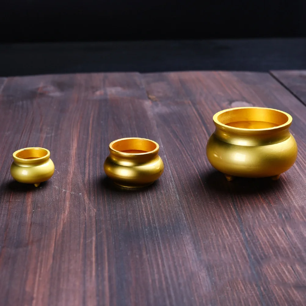 

Mini Copper Incense Burner Brass Small Height 1.5cm Diameter 2.5cm Aromatherapy Incense Censer Aroma Diffuser Home Decoration