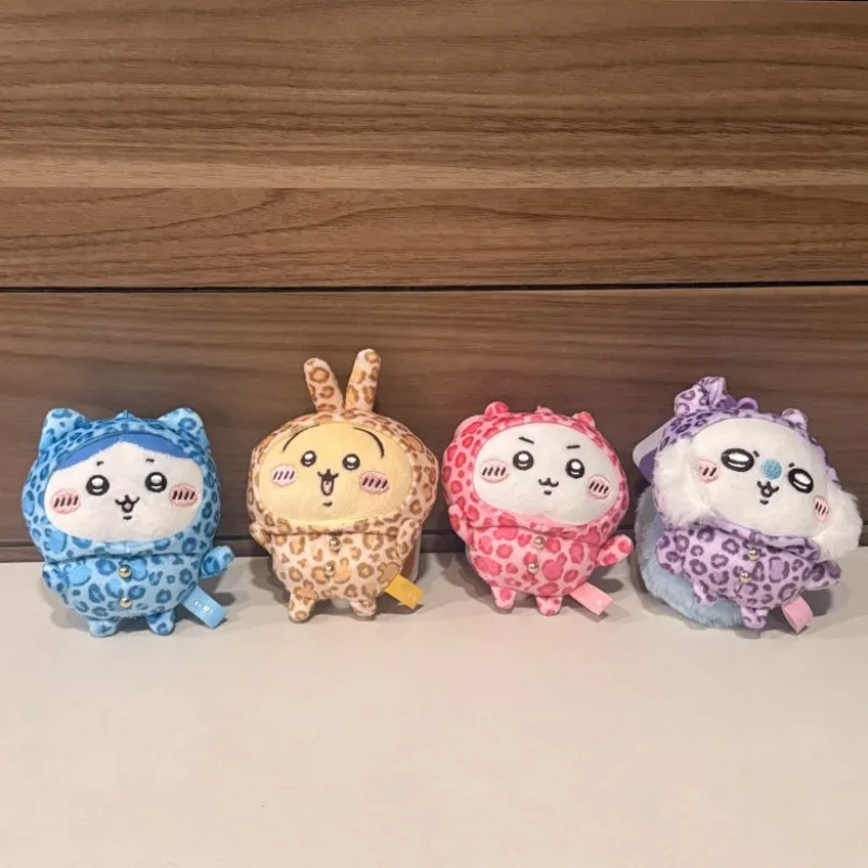 Leopard Pattern Series Hachiware Usagi Hanging Toy with Fur Cartoon Cute Style Car Interior Decoration Hanging Piece - view 3