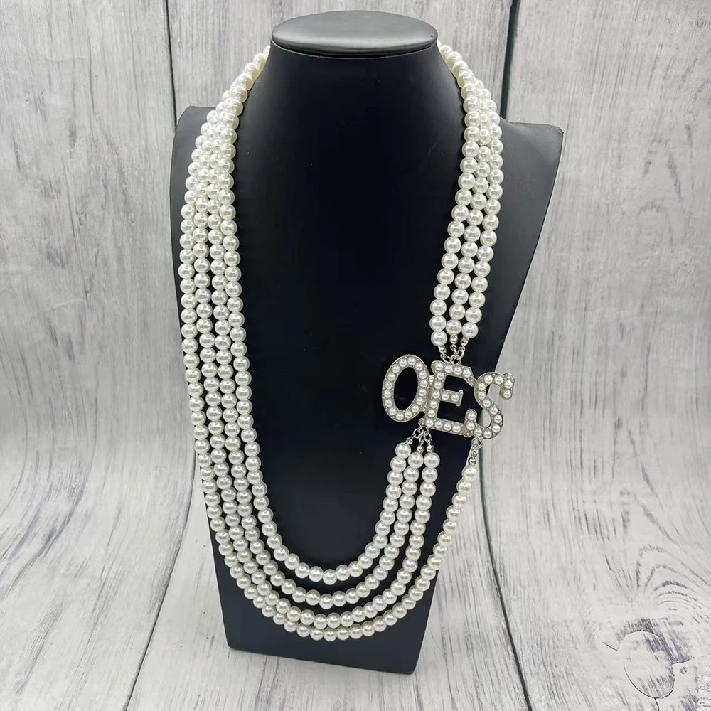 OES قلادة من اللؤلؤ ذات الطبقات #3