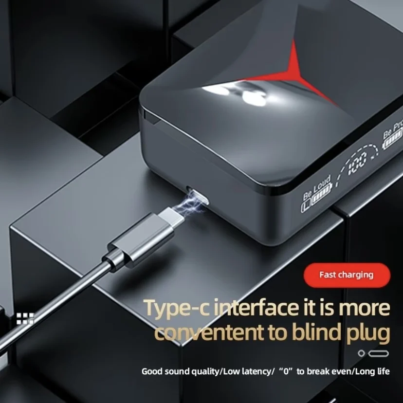 M90 Pro TWS Draadloze Bluetooth-headset 5.3-headset In-ear gaming Mini-sportonderdrukkende headset