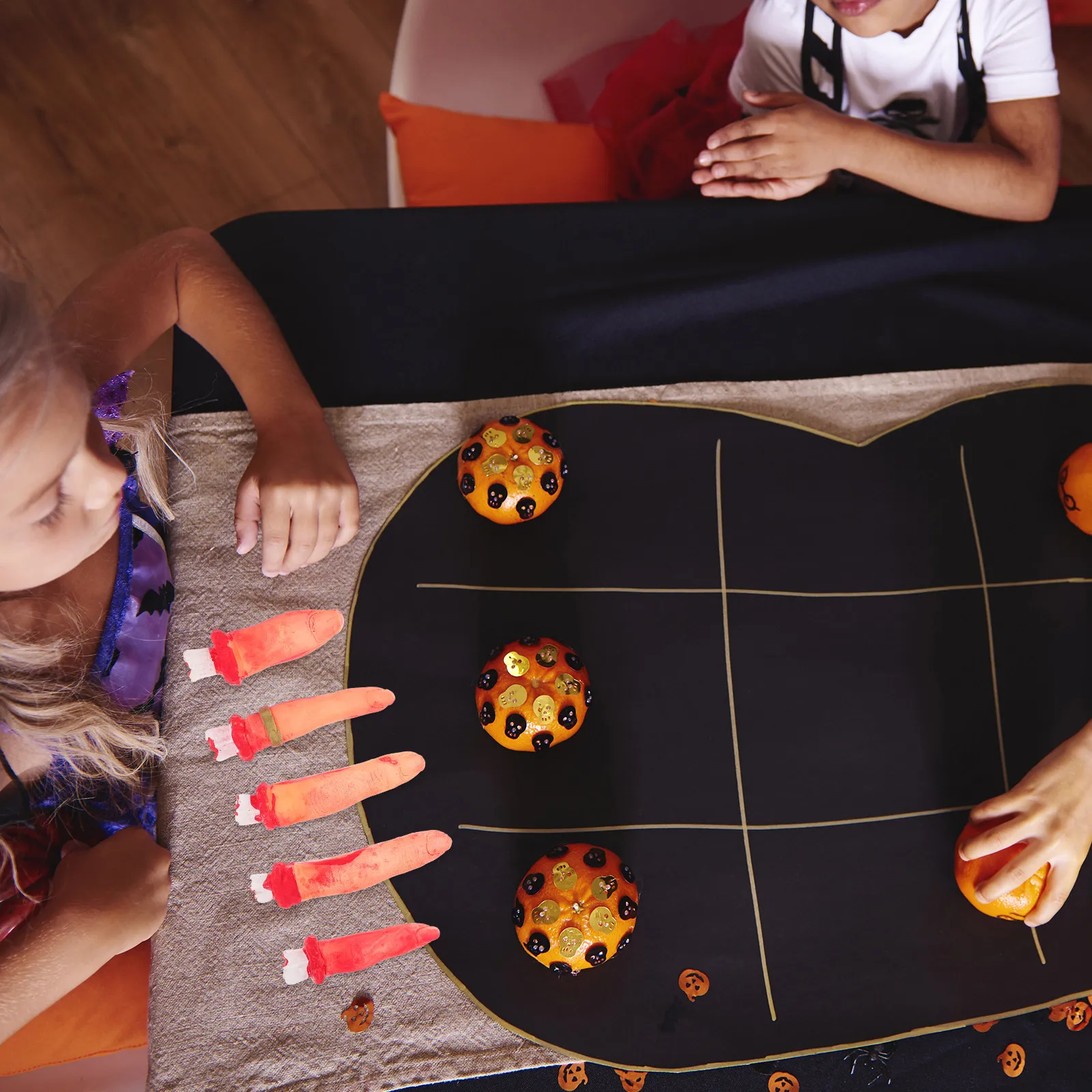 10pcs Severed Bloody Finger Props Realistic Halloween Fake Finger For Haunted House Decoration Party Prank Gag Props