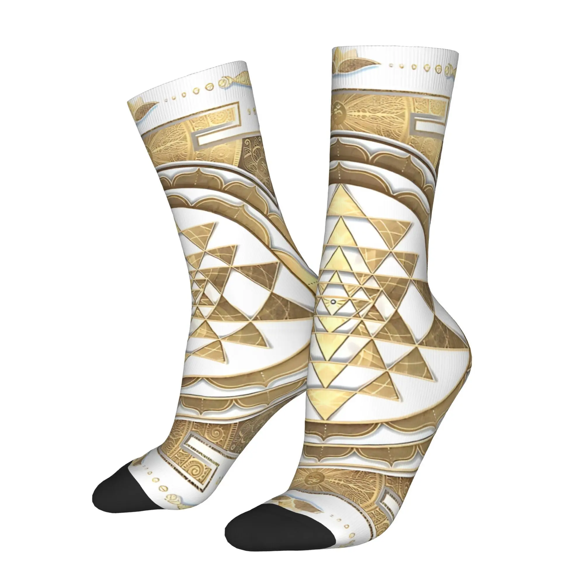 

Mandala Datura Men Cycling Socks All Season Breathable Athletic Crew Socks for Spring Summer Fall Winter