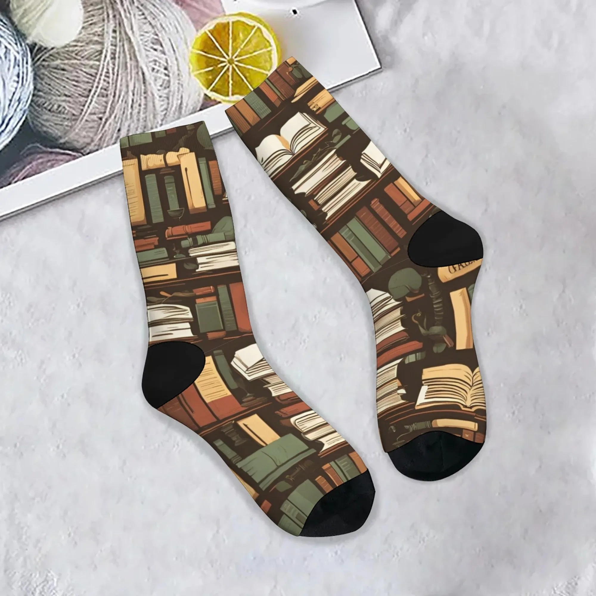 1 زوج الجدة طاقم الجوارب الهيب هوب الشارع الأزياء مع غريب الأطوار كتاب ونظارات طباعة قبعة سوداء مضحك الجدة لعوب جورب تصميم