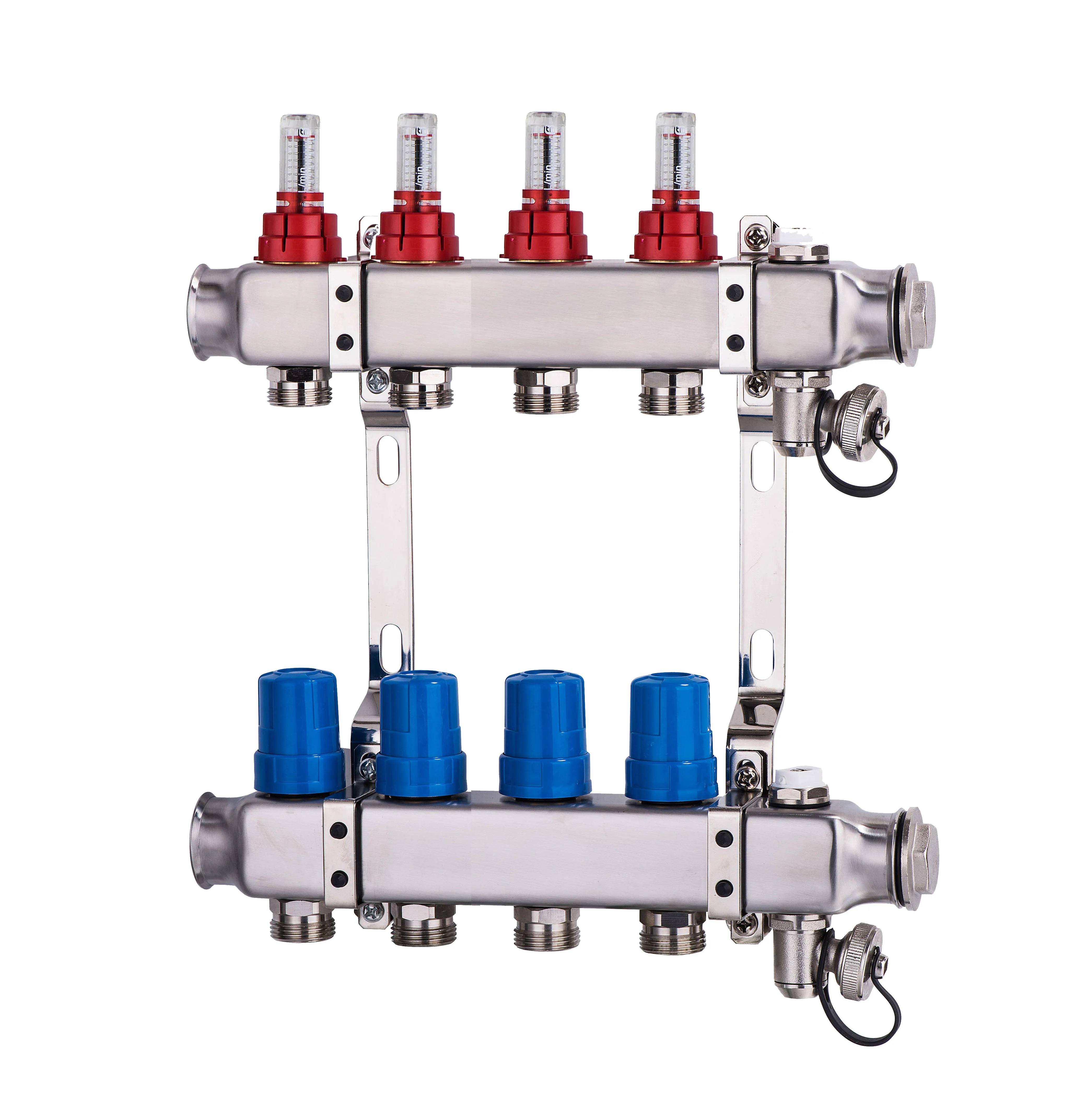 Circulating underfloor heating 8-circuit manifold