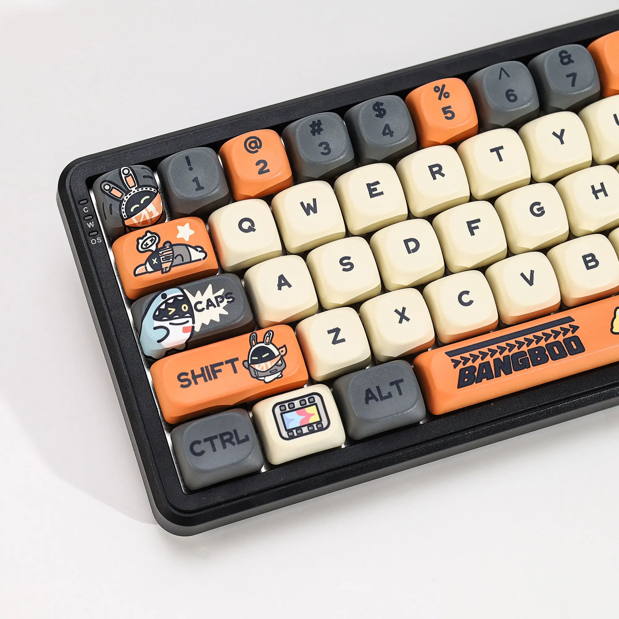KBDiy ZZZ Bangboo Themen-Keycaps Anime Niedliche KOA MOA Profil PBT Tastenkappen ISO Benutzerdefinierte DIY für 60% Gaming Mechanische Tastatur Tastenkappen – Detail 12