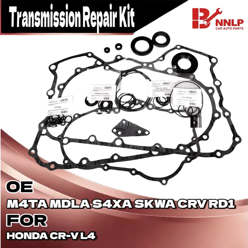 

Master Rebuild Kit for HONDA CR-V Automatic Transmission, Full Seal & Gasket Set Compatible with M4TA MDLA S4XA SKWA Models