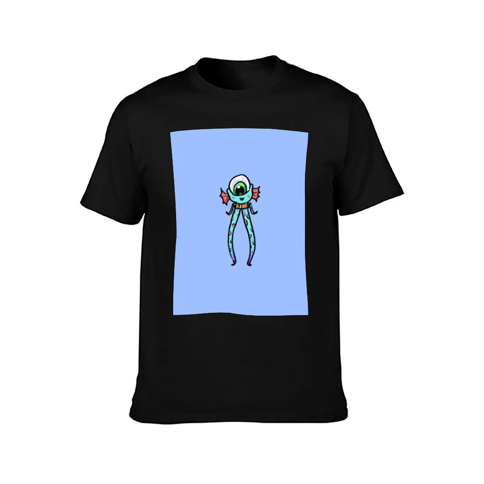 Cute long legged fish alien Cyclops T-Shirt anime stuff tops oversized graphic tee oversized t shirt men