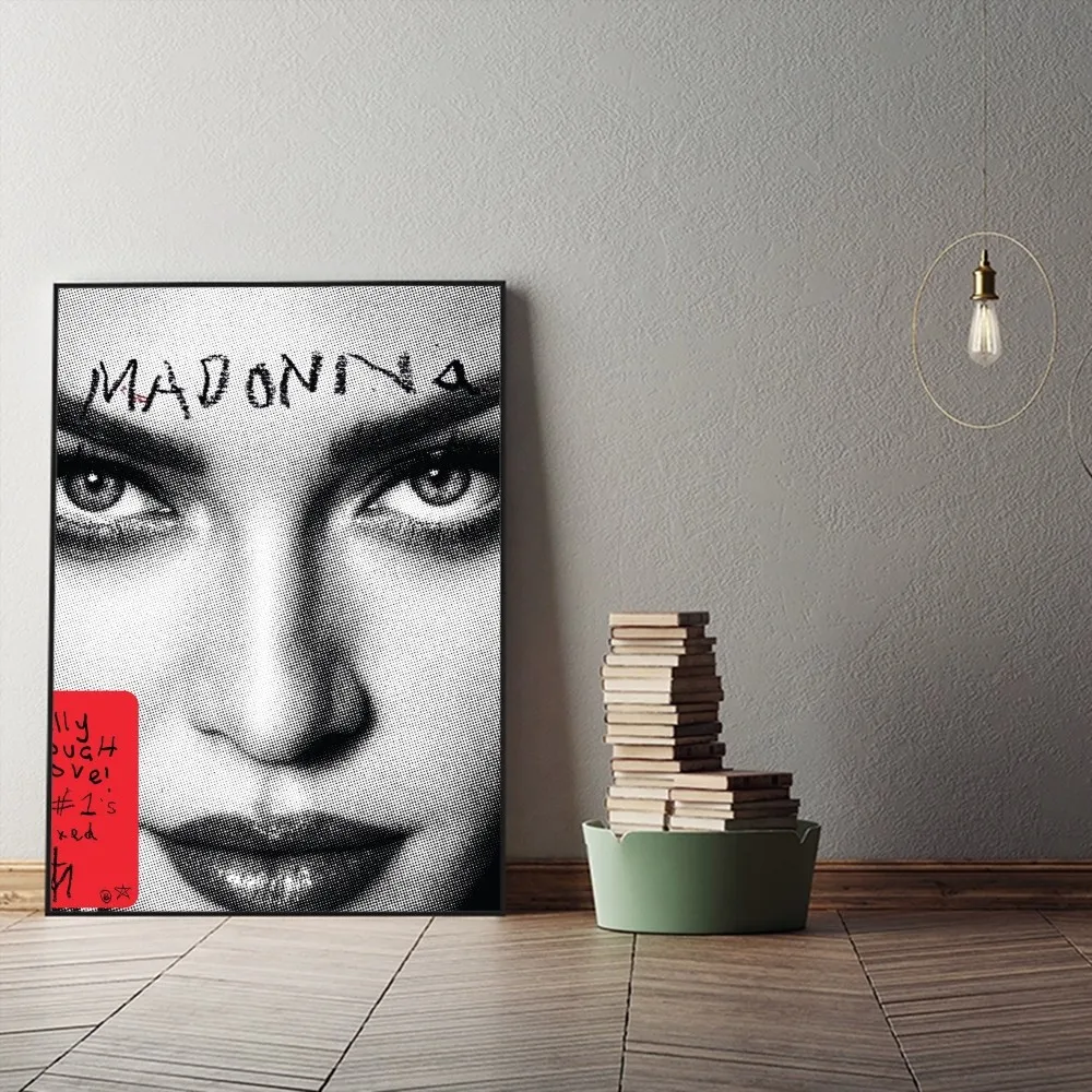singer Madonna Poster DIY Vintage Movie Poster Wall Art Painting Study Stickers Big Szie Wall Painting