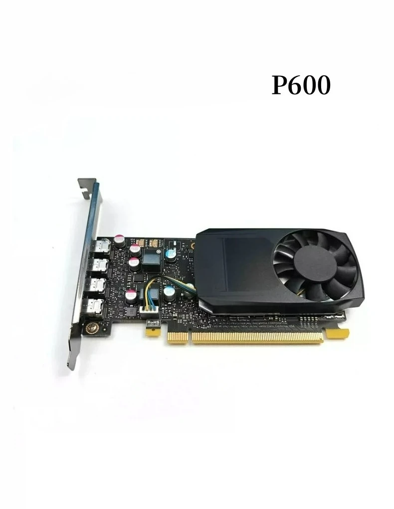 for NVIDIA Quadro P600 2GB Workstation GPU PS Graphic Design Drawing 3D Modeling Professional Graphics Card