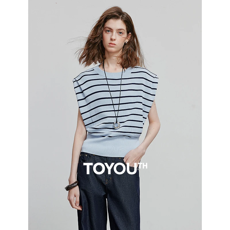 

TOYOUTH Women Knitwear 2025 Summer New Tops 8523033