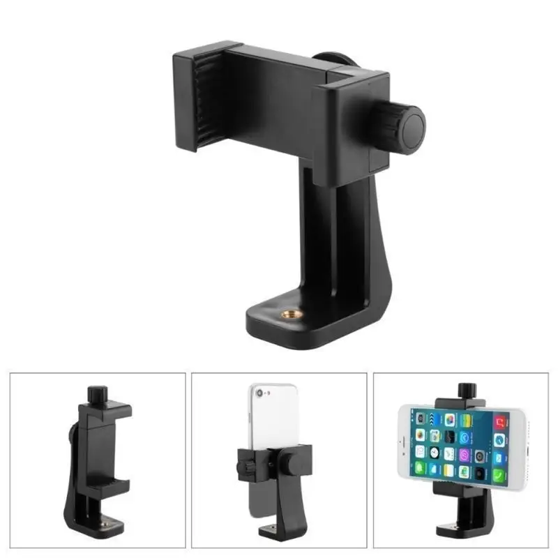 

Портативный вращающийся держатель для телефона Горизонтальный и вертикальный вращающийся зажим для телефона Универсальный регулируемый держатель для телефона в реальном времени