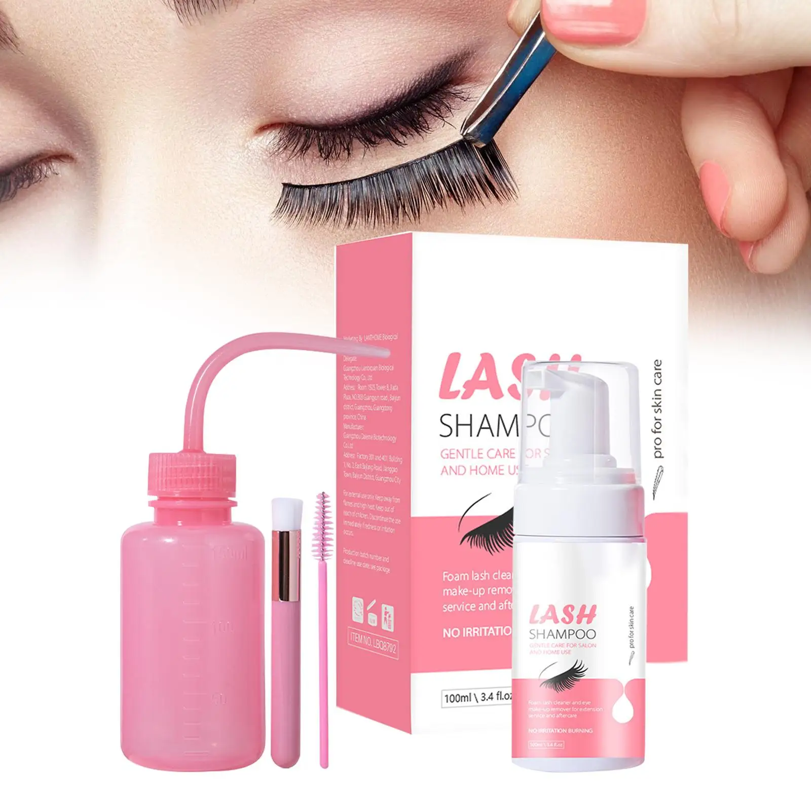 Eyelash Shampoo False Eyelash Grease Dust Cleaner Mini Eyelash Extension Shampoo