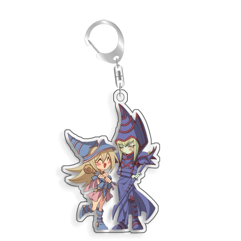 For Yu Gi Oh Declan Akaba Dark Rebellion Xyz Dragon Dark Necrofear Acrylic selfmade Cartoon Anime Keychain Pendant Toy gifts 5cm view 3