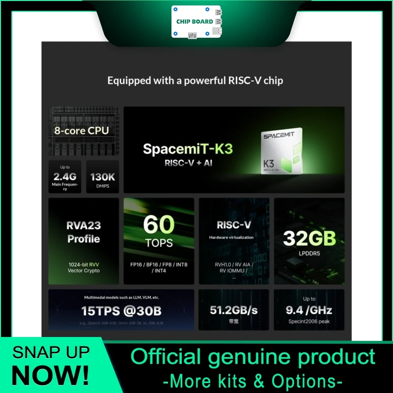 Firefly CSC2-N48SPK3 RISC-V KI-Server, SpacemiT K3 60TOPS Edge-Computing-Plattform für Große KI-Modelle