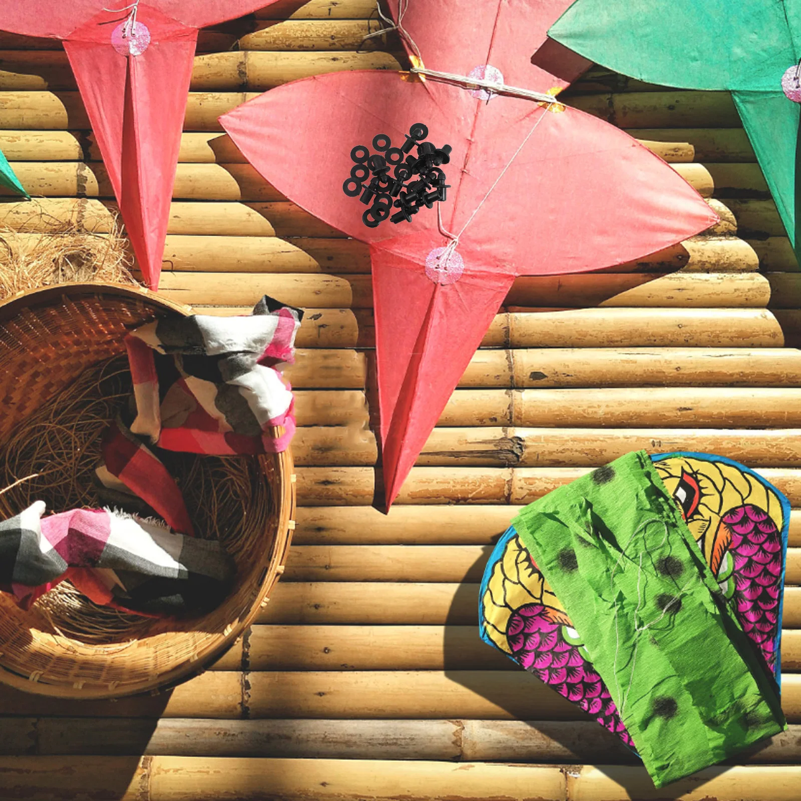 1 ensemble d'accessoires de cerf-volant de sport, connecteurs de cadre en plastique, outils de bricolage, pièces de rechange, fournitures de cerf-volant, jouets d'extérieur