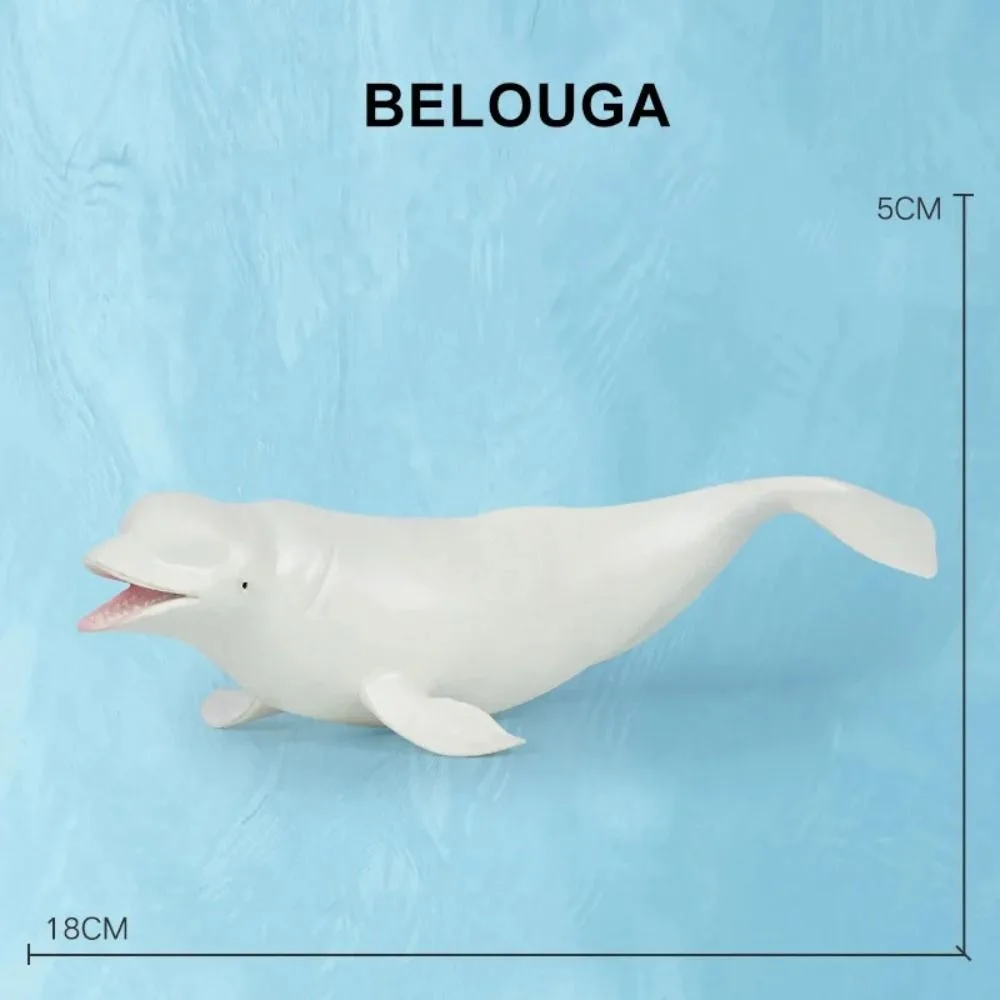 Gift Marine Animals Simulation Sea Life PVC Animal Model Whale Figurines Dolphin Hammerhead Shark Cachalot Ocean Action Figures