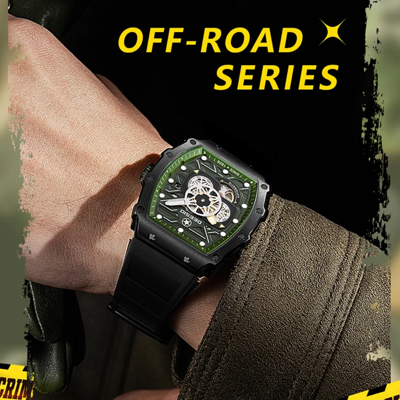 

Deesio Automatic Mechanical Movement GMT Wristwatches Luminous Waterproof Watch For Men Fashionable Funky Design Gifts
