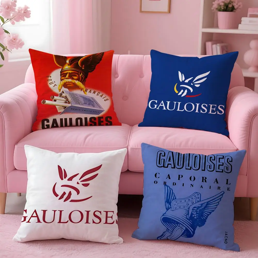 cigarette Gauloises Cushion Cover Cushion Cover Set 4Pcs 50x50 45x45 40x40 Pillowcase Decorative Sofa Home Decor
