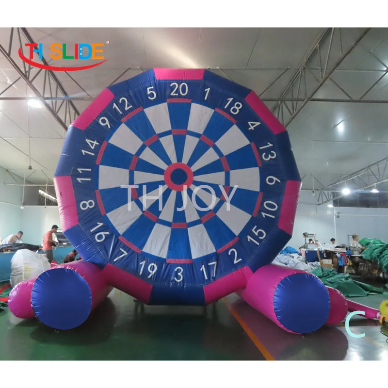 

5m/17ft high outdoor Inflatable soccer dart board, two sides inflatable football dart, commercial pvc inflatable footdart games