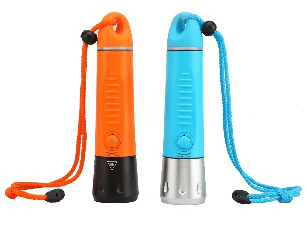 Diving Long Shots LED 800 Lumens XML T6 LED Flashlight can as can as Power bank New FITECH F8 Charging Professional