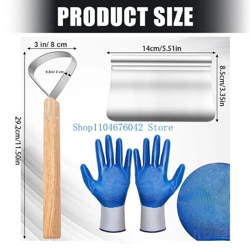 652F Multipurpose Nonrust Steel Hair Scrapers for Efficient Removal of Pig and Animal Hair with Sturdy Construction