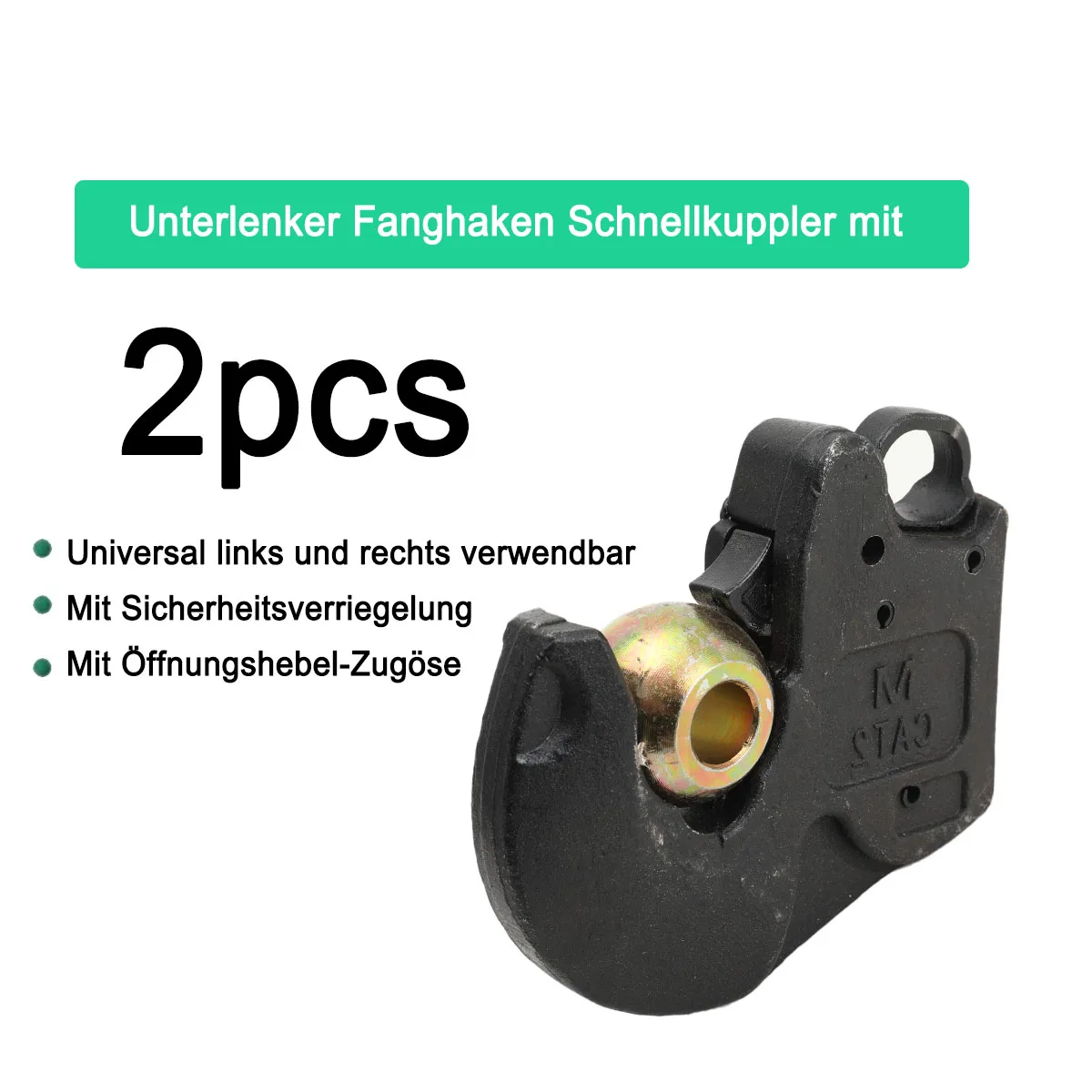Crochet de suspension rapide pour tracteur 504-1204, pièce de rechange en acier robuste pour tracteurs agricoles