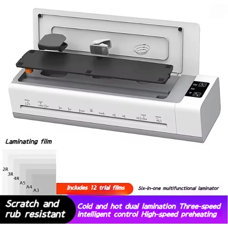 SL998 6-in-1 다기능 A3 라미네이터, 지능형 냉온 제어 기능 탑재, 사무용 문서 및 사진용