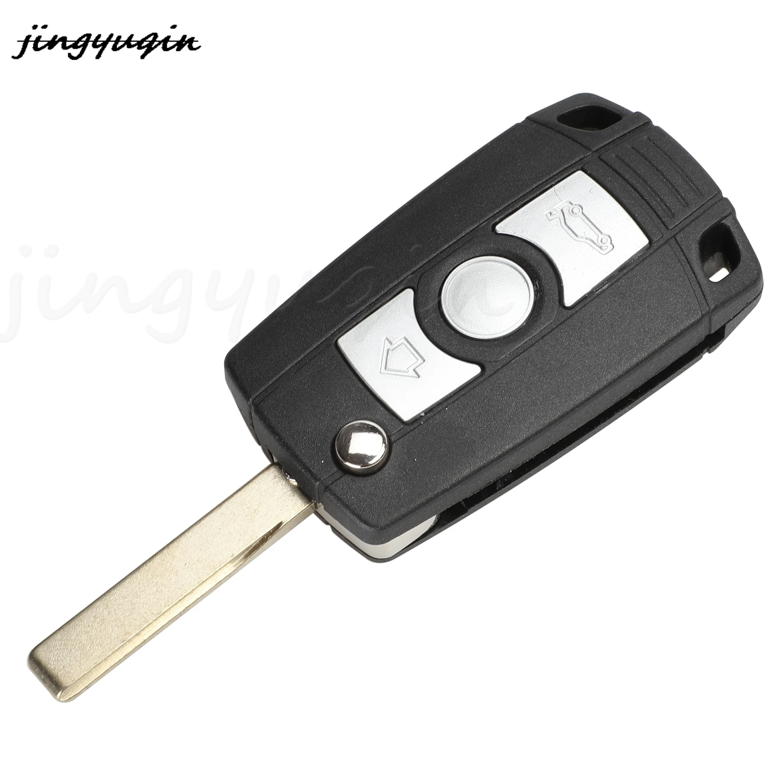 jingyuqin 3 Buttons Modified Remote Key Shell For BMW E36 E38 E39 E46 E53 E60 E61 E63 E64 E81 E83 E86 1/3/5/7 Series X3 X5 Z3 Z4