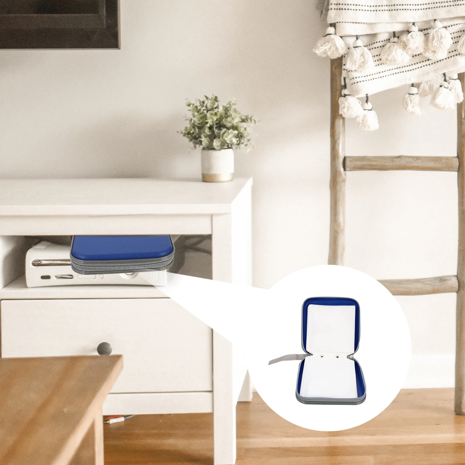 

1Pcs Cd Holder Pouch Large Capacity 40 Disc Storage Case Portable Dvd Organizer Car Cd Storage Bag Scratch Proof