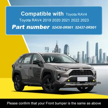 Krytka tažného háku předního nárazníku pro Toyota RAV4 2019 2020 2021 2023 Krytka přívěsu 52438-0R901 52437-0R901 Autopříslušenství 10 nejlepší prodej Zvýšený nárazník Toyota - №7