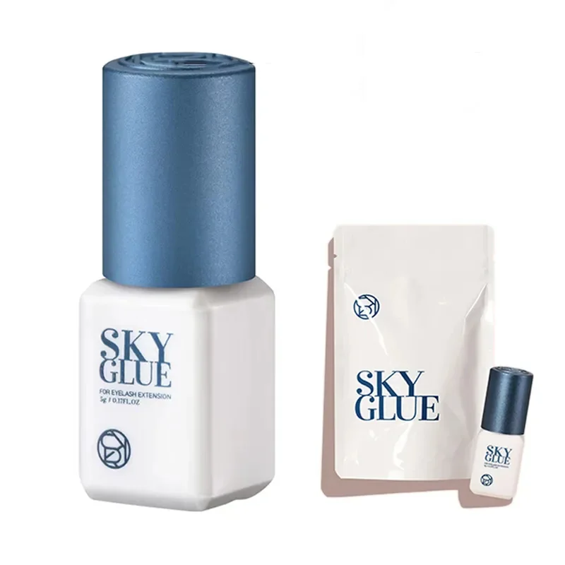 1 Bottle Original SKY S+ Glue for Eyelash Extensions 5ml KoreaSKY Glue Blue Cap Professional False Lash Adhesive Makeup Tools