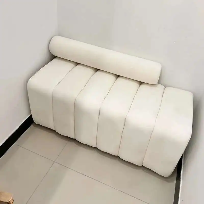 French Creative Shoe-changing Stool Household Sofa Stools Light Luxury High-end Sense Living Room Furniture Entrance Ottomans image 5