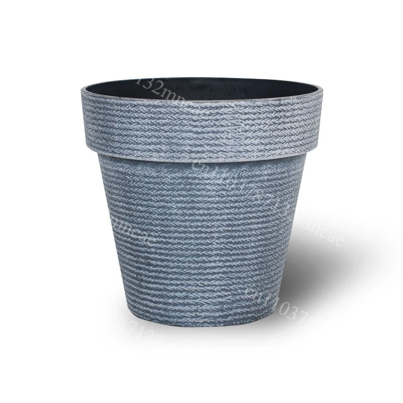 （just One）40x37cm Faux Ceramic Resin Flower Pot Indoor