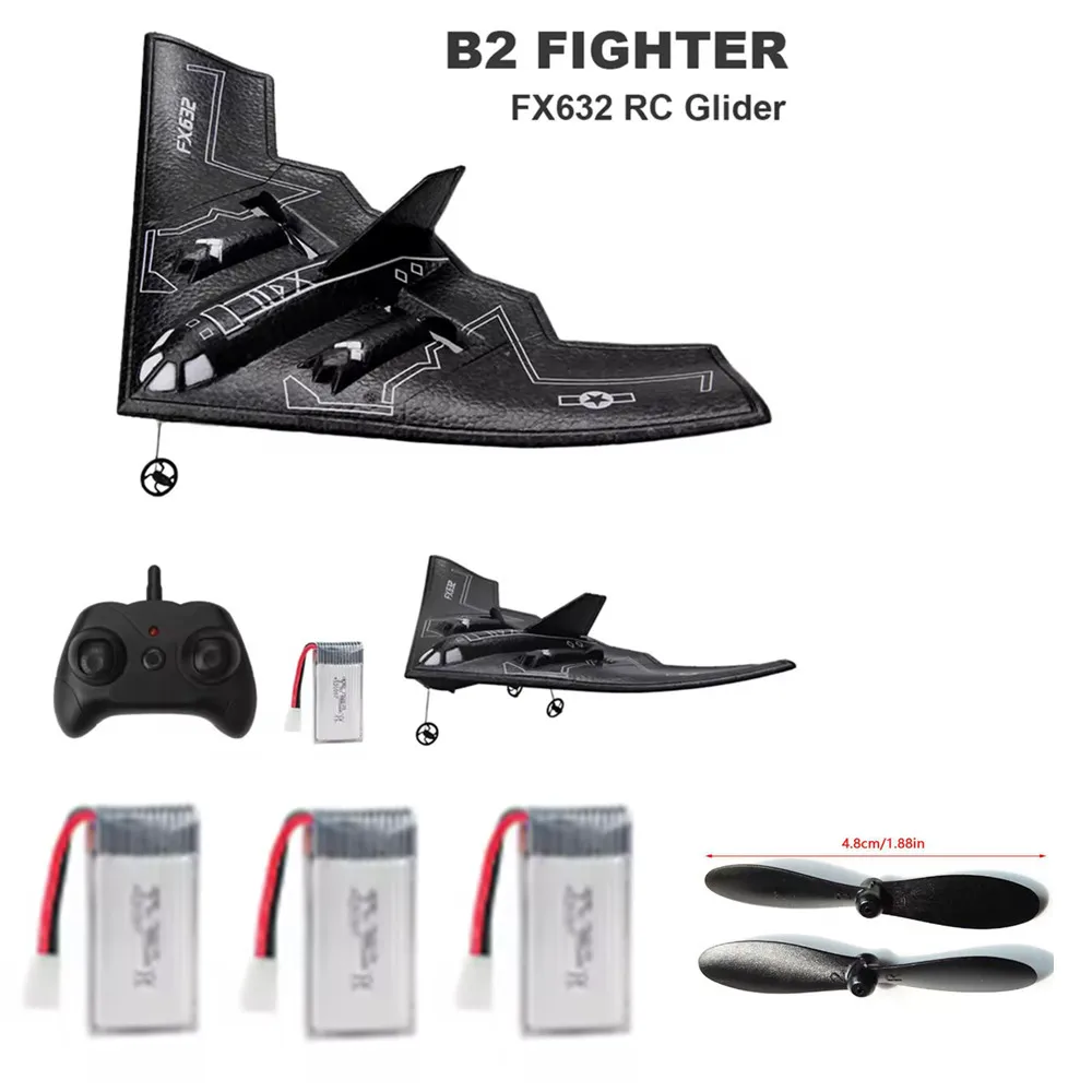 Accessoires d'avion FX632 RC, batterie 3.7v 150mAh/hélice/train d'atterrissage/utilisation pour pièces d'avion FX632