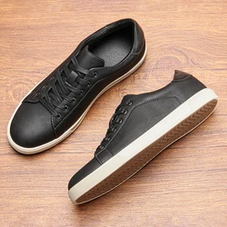 40-46 men casual shoes brand 2024 fashion comfortable leather shoes men