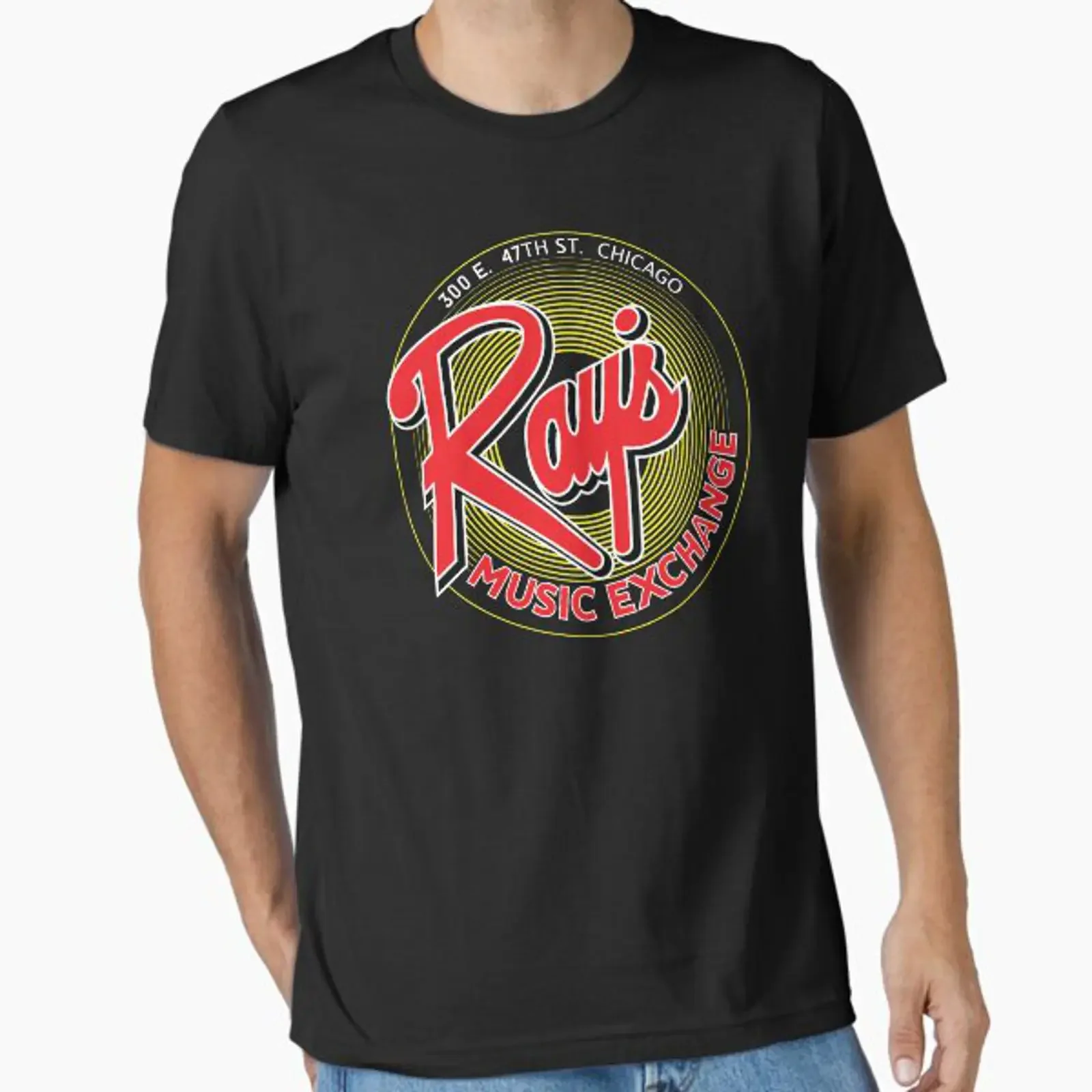 Ray s Music Exchange Essential T Shirt vintage Washed Slightly Breathable streetwear Unisex Stylish Top For Everyday Wear